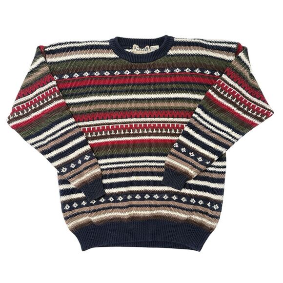 Vintage‎ Coogi Style Sweater Size Medium Ed Bassmaster Knit Crewneck Pullover - Picture 1 of 8